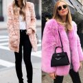 С чем носить розовый мех: одежда и аксессуары