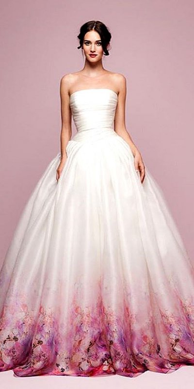 Цветное свадебное платье: лучшие идеи!